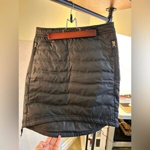 Insulated Black Quilted Women's Skirt